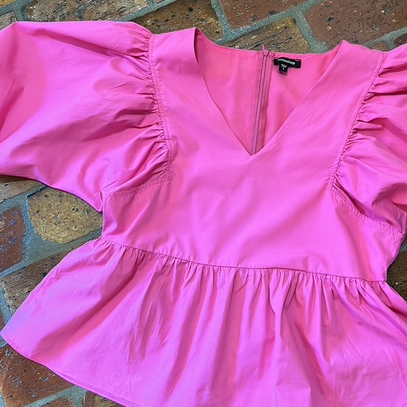 Mittoshop Bubble sleeve peplum top szL - Picture 13 of 16